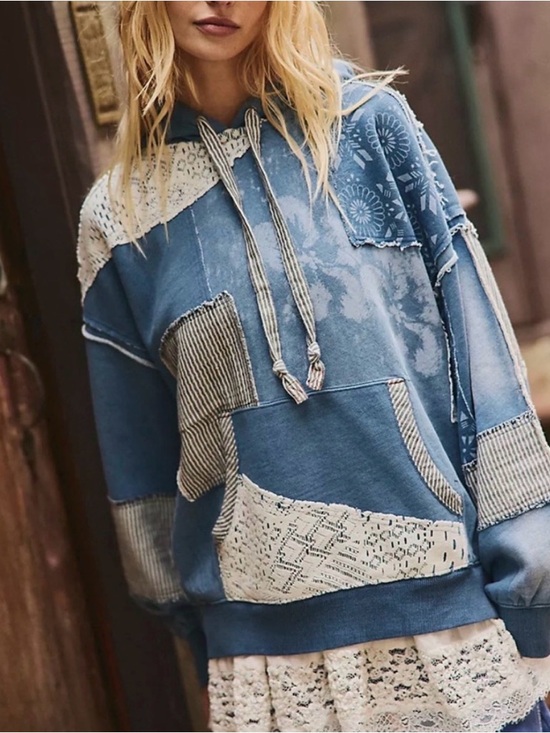 Free People Tops - NWT We The Free Tattered Romance Hoodie